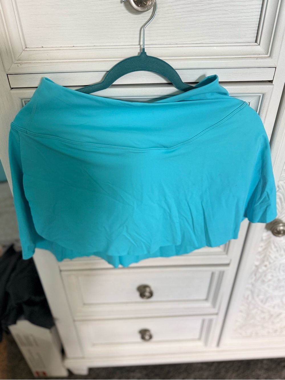 Halara Athletic Skort Aqua Blue Built In Shorts Pockets Size Medium Tennis Golf